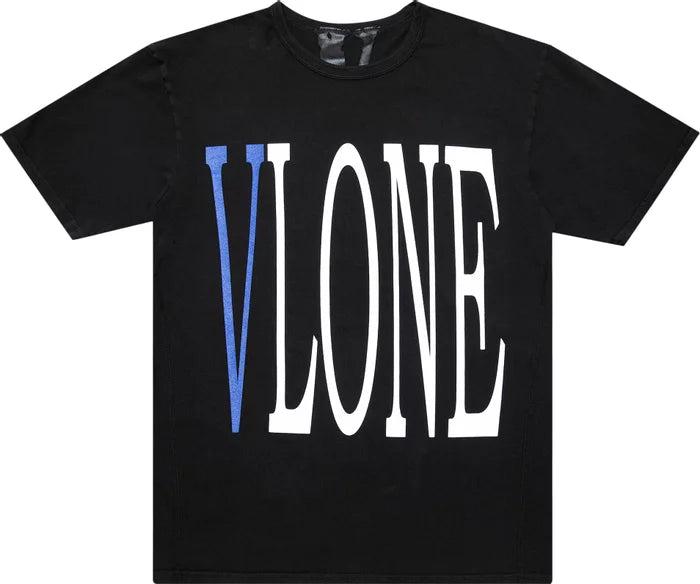 Vlone Staple T-Shirt 'Black/Blue