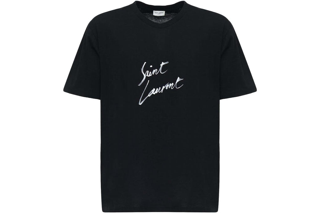 SAINT LAURENT SIGNATURE TEE BLACK