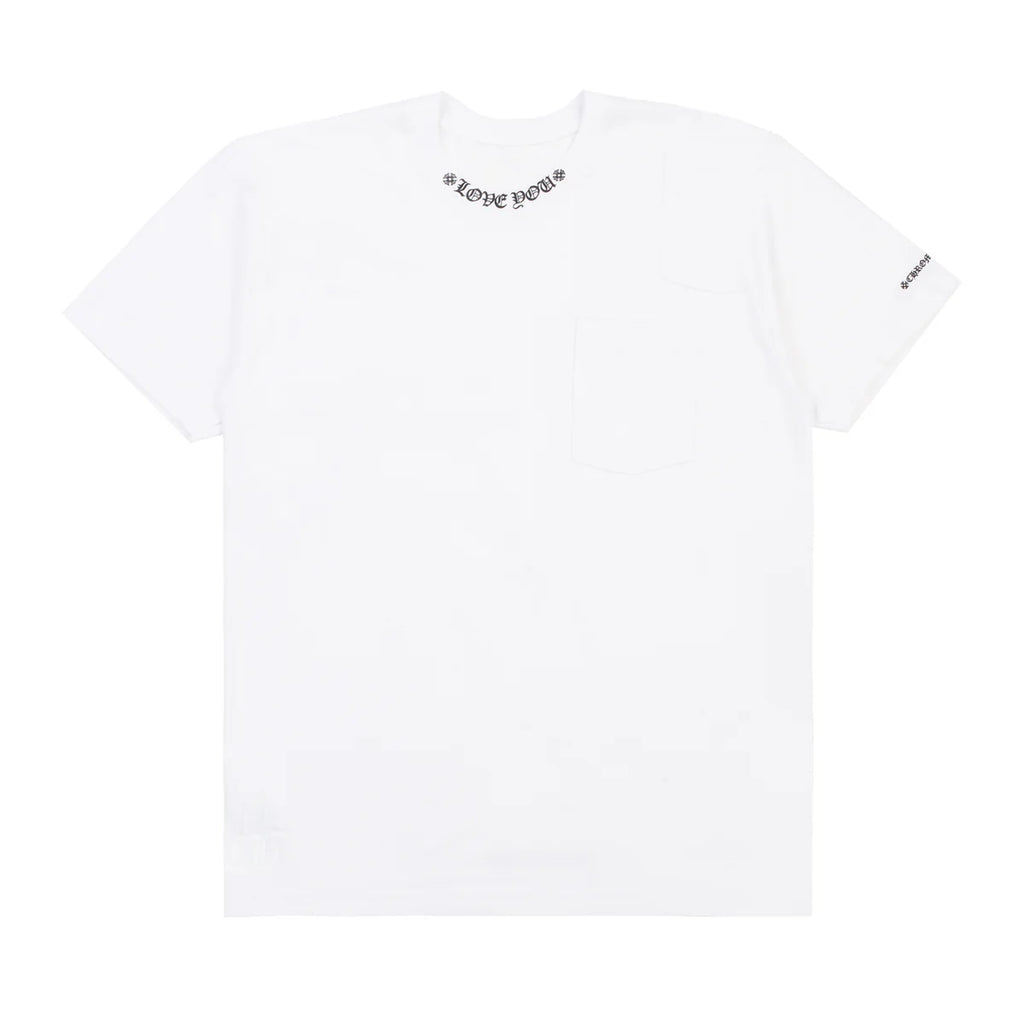 Chrome Hearts Love You Neck Logo Tee White