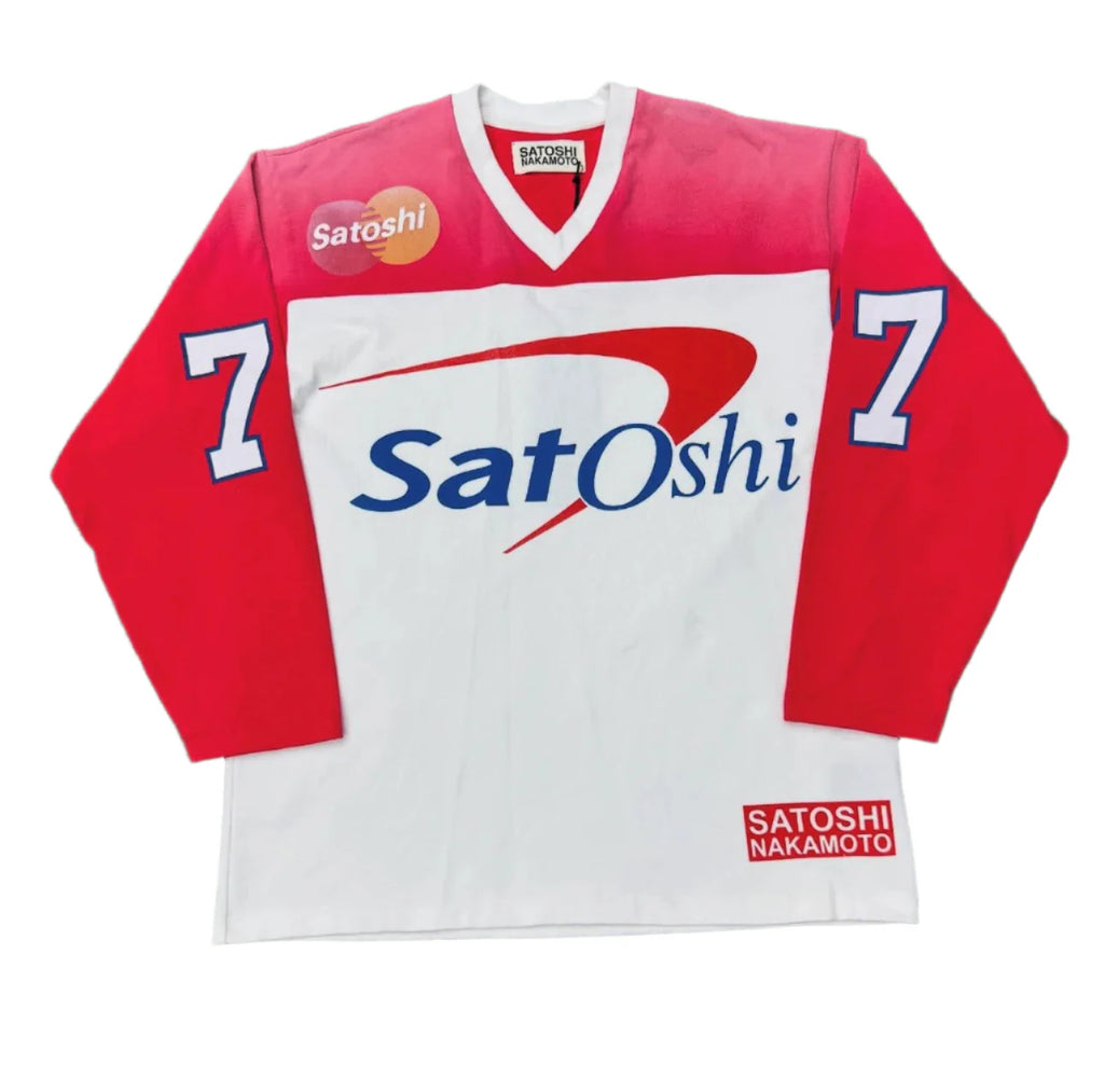 Satoshi Bank of Satoshi Jersey White/Red