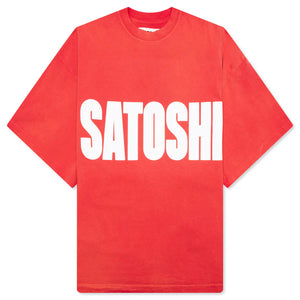 Satoshi Impact Logo Tee Red