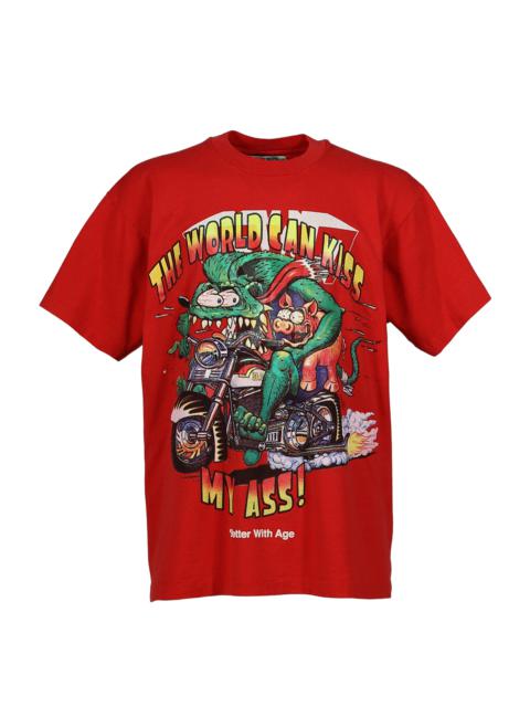 Better With Age Kiss Tee Red