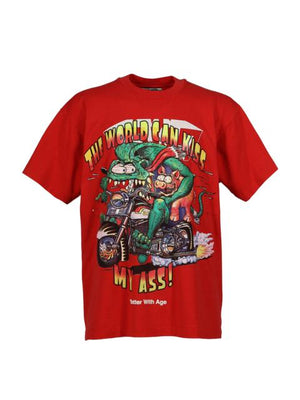 Better With Age Kiss Tee Red