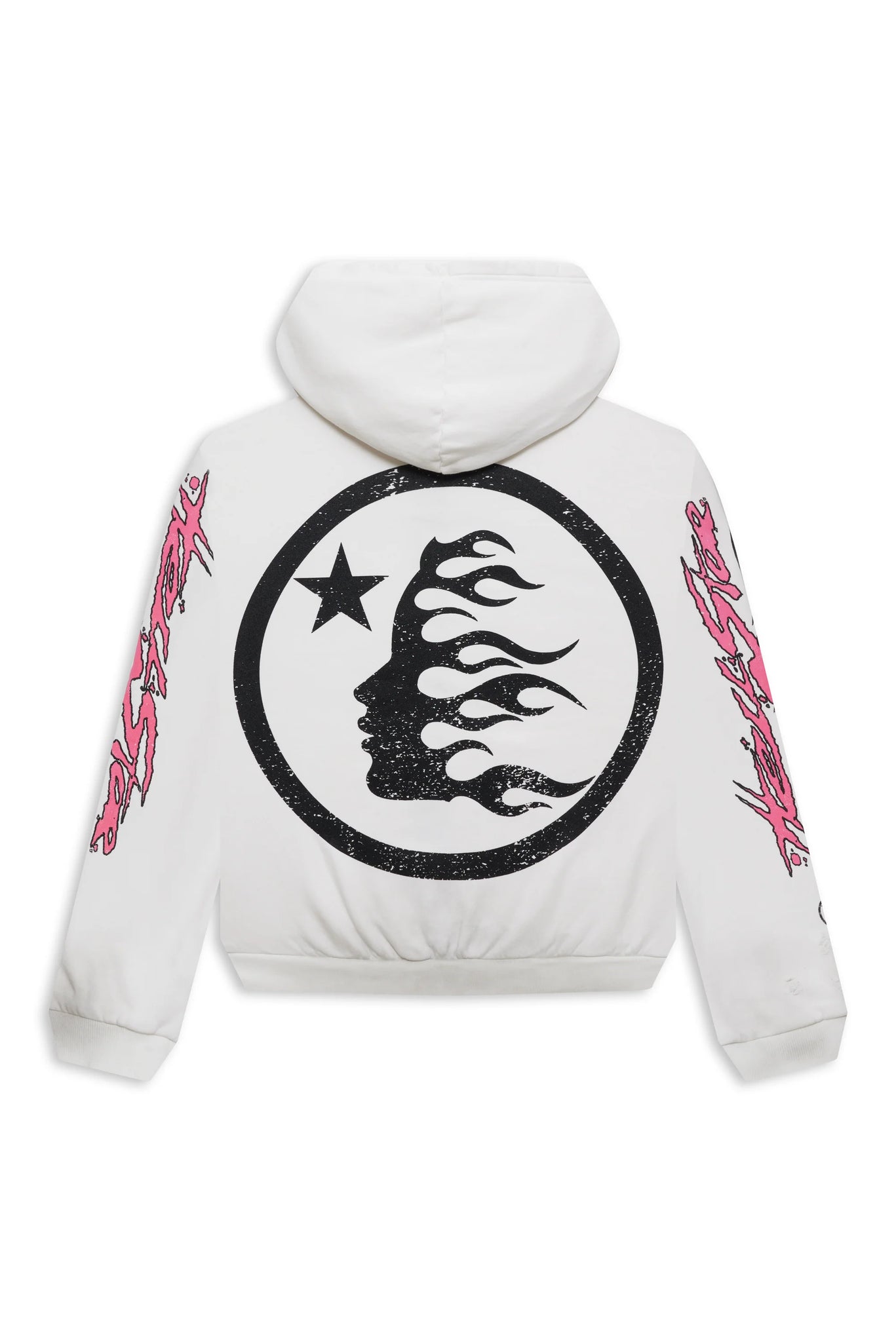 Hellstar Records Glitter Zip Up Hoodie 'White'