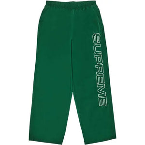 Supreme Spellout Embroidered Track Pant 'Dark Green'