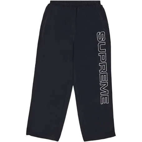 Supreme Spellout Embroidered Track Pant Black