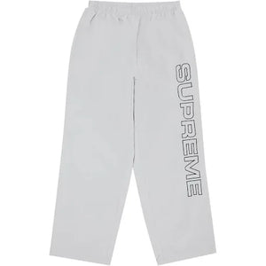 Supreme Spellout Embroidered Track Pant Grey