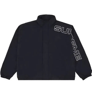 Supreme Spellout Embroidered Track Jacket Black