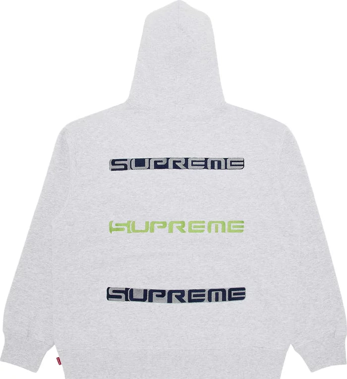 Supreme AOI Stacked Hooded Sweatshirt 'Ash Grey'