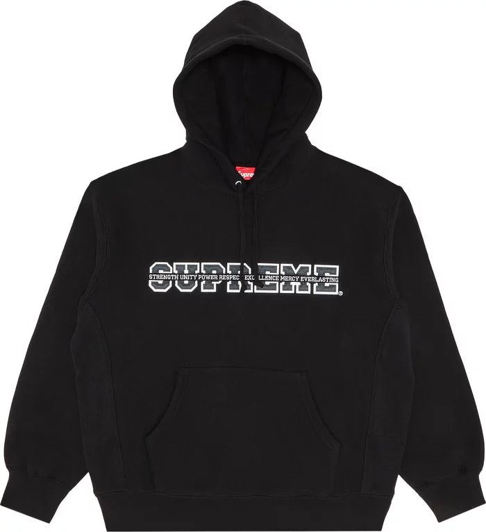 Supreme Collegiate Acronym Hooded Sweatshirt 'Black'