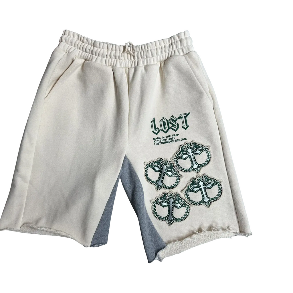 Lost Intricacy MITT Shorts “Cream/Green”