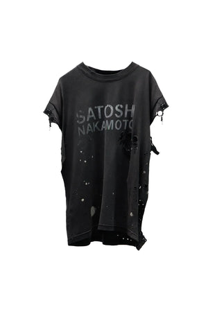 SATOSHI ROAD RASH CUT OFF TEE