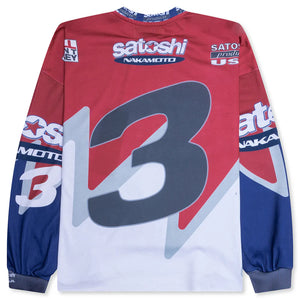 SATOSHI NAKAMOTO SPEEDWAY LONGSLEEVE RED