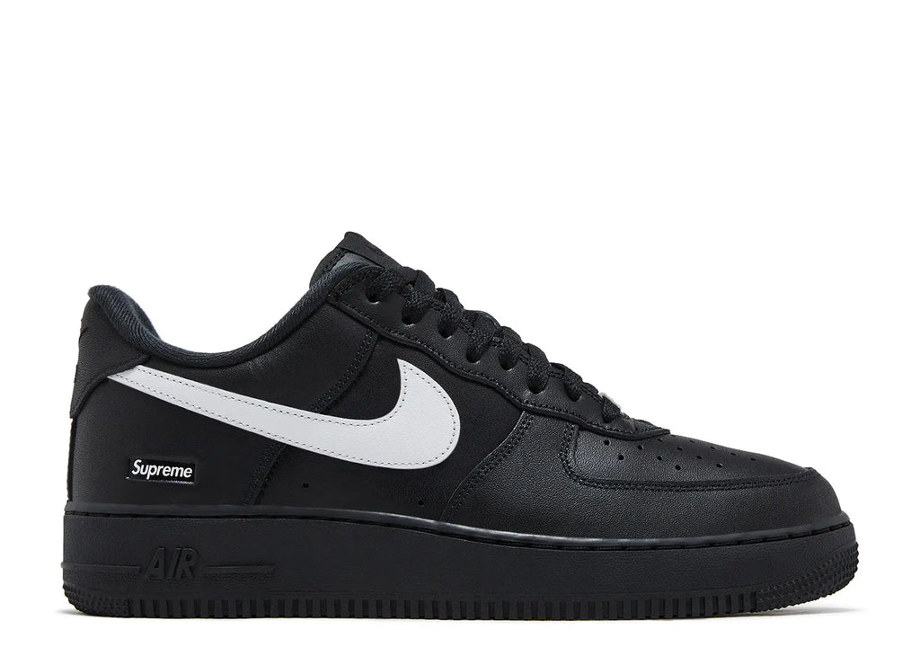 NIKE SUPREME X AIR FORCE 1 LOW 'BOX LOGO - BLACK WHITE'