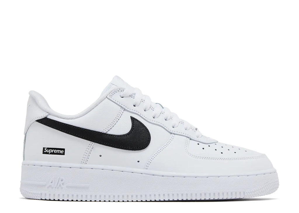 NIKE SUPREME X AIR FORCE 1 LOW 'BOX LOGO - WHITE BLACK'