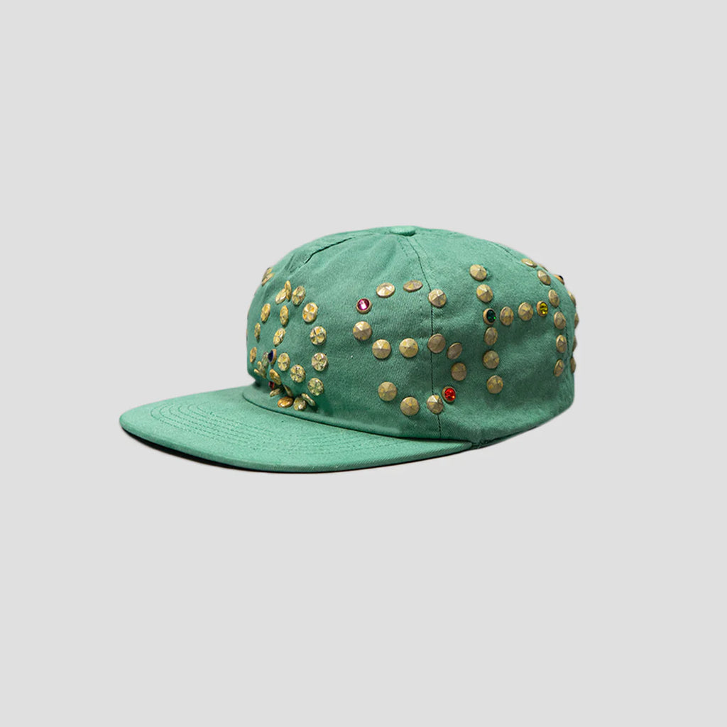SATOSHI STUDDED CAP GREEN