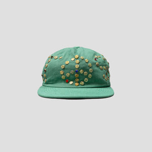 SATOSHI STUDDED CAP GREEN