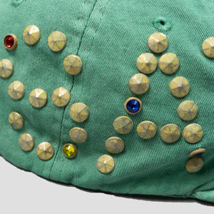 SATOSHI STUDDED CAP GREEN