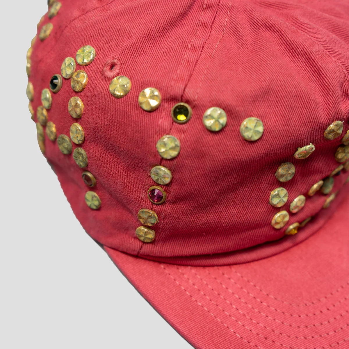 SATOSHI STUDDED CAP RED