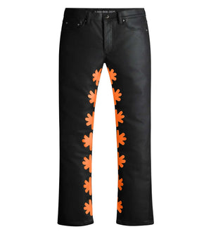 LOST SHDWS WAX PANT BLACK/ORANGE