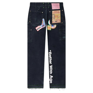 BETTER WITH AGE COLLEEN DOUBLE-KNEE REPAIR TROUSER BLACK