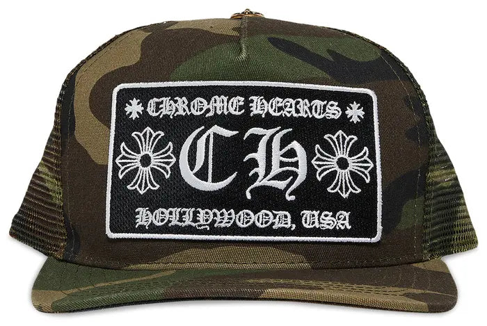 Chrome Hearts Hollywood Trucker Hat Camo