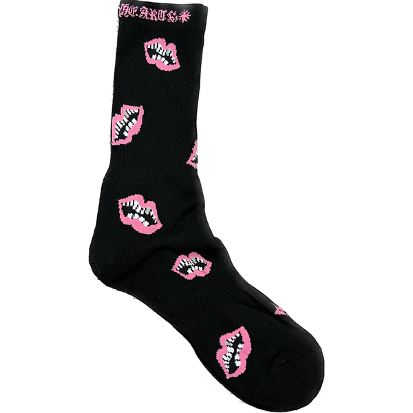CHROME HEARTS CHOMPER SOCKS BLACK PINK