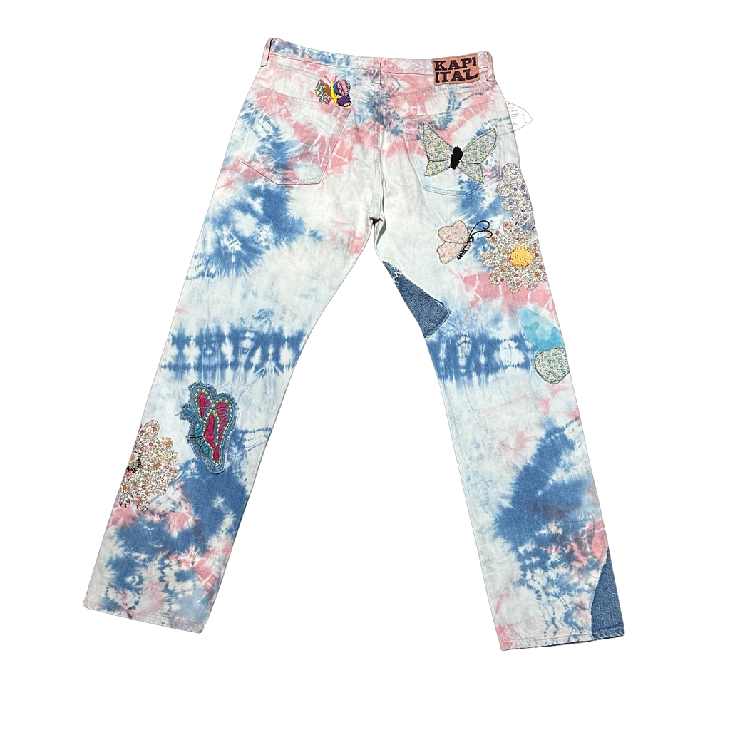 KAPITAL CRAZY PAPILLON PATCHWORK JEANS