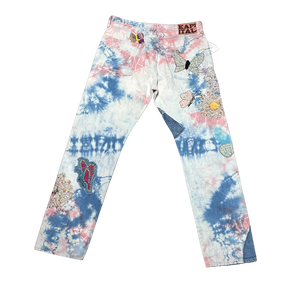 KAPITAL CRAZY PAPILLON PATCHWORK JEANS