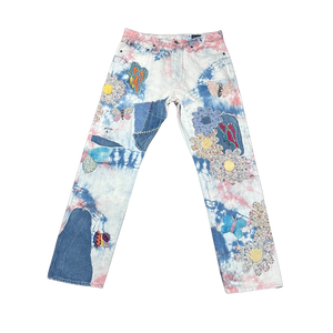 KAPITAL CRAZY PAPILLON PATCHWORK JEANS