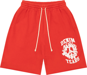 DENIM TEARS Denim University Shorts Red