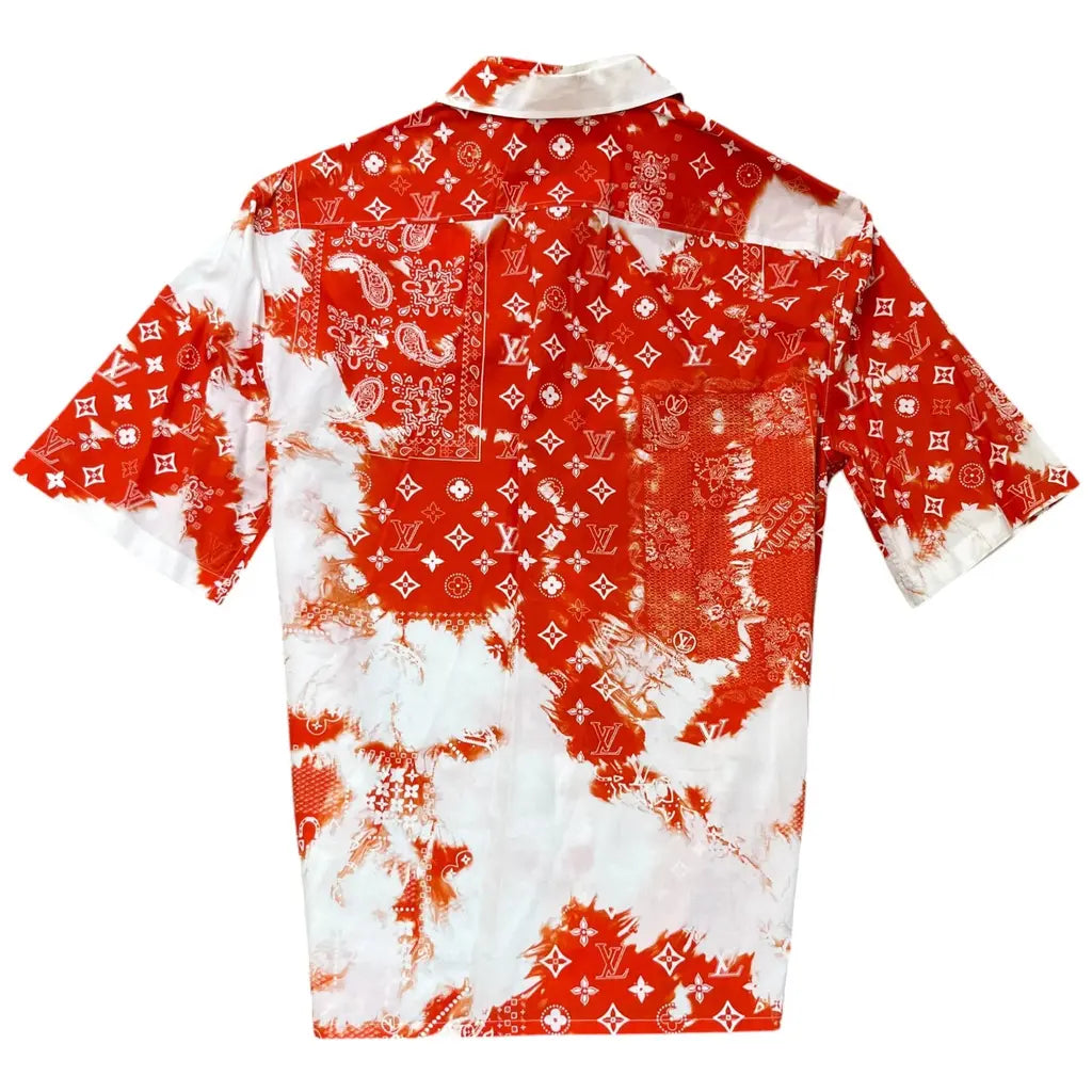 Louis Vuitton Monogram Bandana Short-Sleeved Shirt
Orange/White