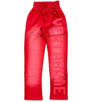 VERTABRAE SWEATPANTS RED/RED