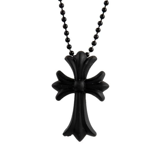 CHROME HEARTS SILICONE NECKLACE BLACK