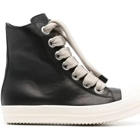 RICK OWENS JUMBO LACED HIGH TOP BLACK