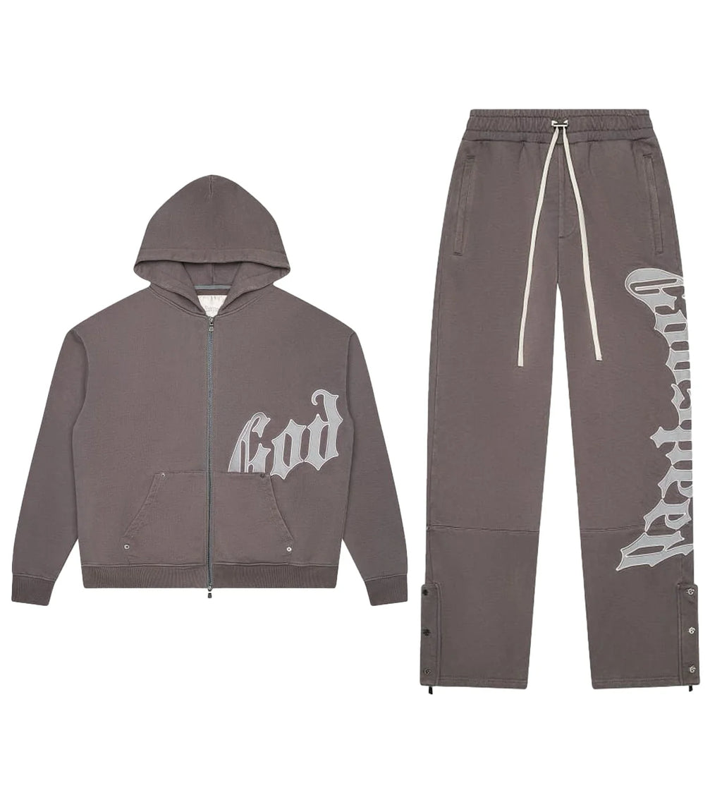 GODSPEED OG LOGO SWEATSUIT V2 STONE/GREY