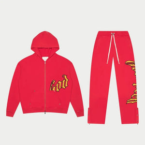 GODSPEED OG LOGO SWEATSUIT V2 RED/YELLOW