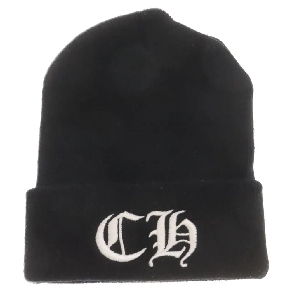 CHROME HEARTS CH BEANIE BLACK WHITE