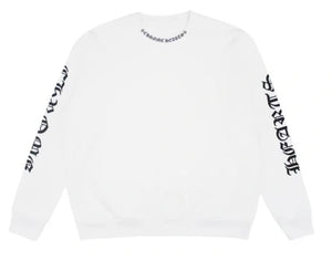 Chrome Hearts Neck Logo Crewneck White