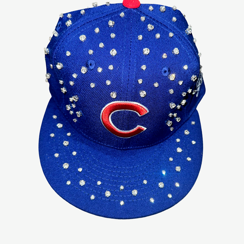 Chicago Cubs Blue Rhinestone SnapBack Hat