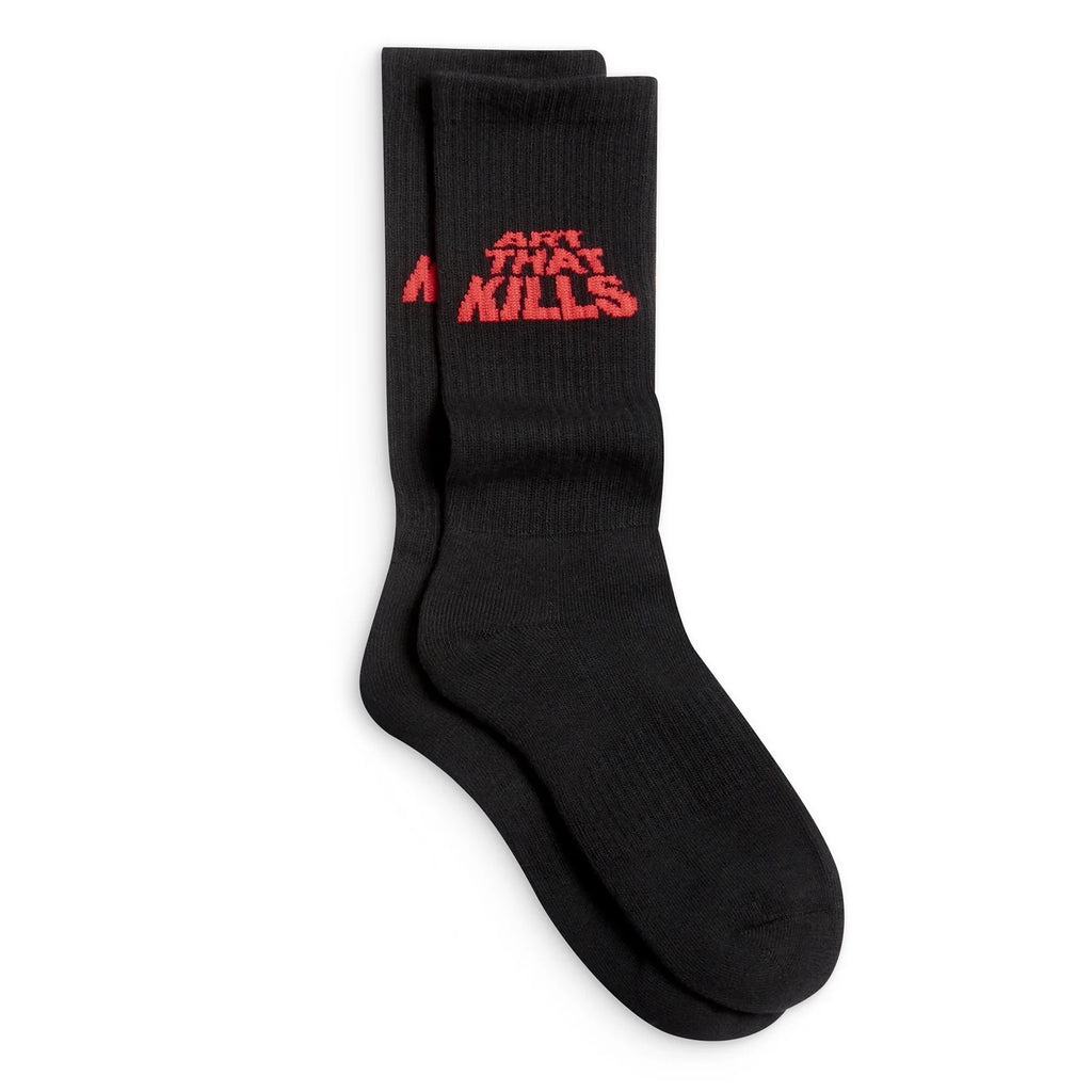 Gallery Art That Kills Socks Black Red