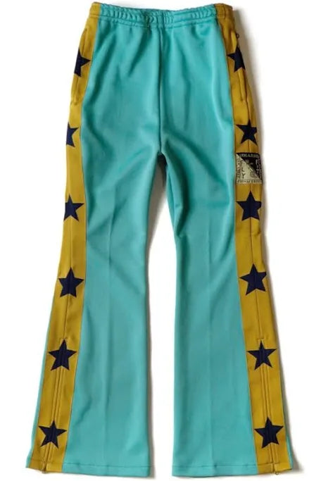 Kapital Smooth Jersey Stuntman Track Pants Teal