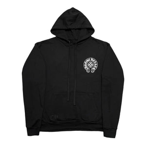 Chrome Hearts Miami Exclusive Horseshoe Logo Hooded Sweatshirt Black