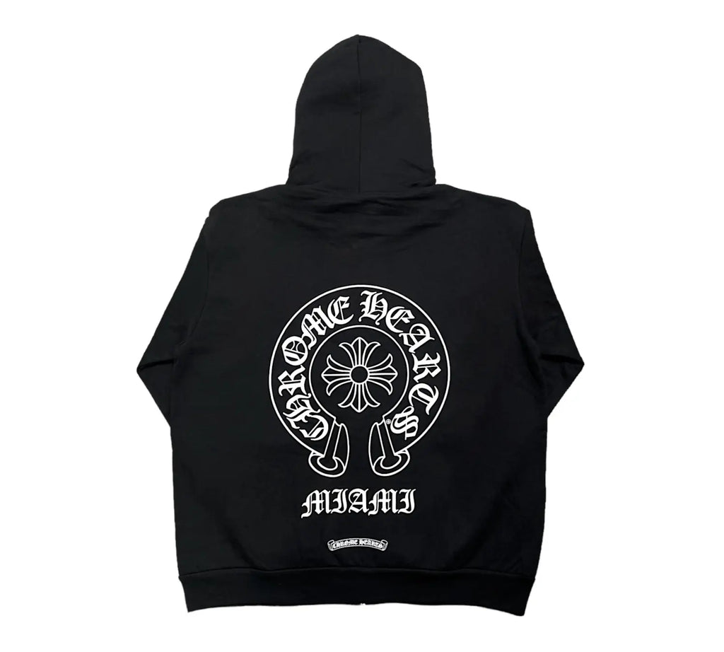 Chrome Hearts
Miami Exclusive Horseshoe Logo Zip Up Hooded Sweatshirt Black