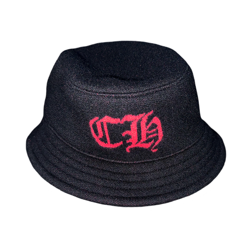 CHROME HEARTS CH BLACK/RED HUCKET HAT