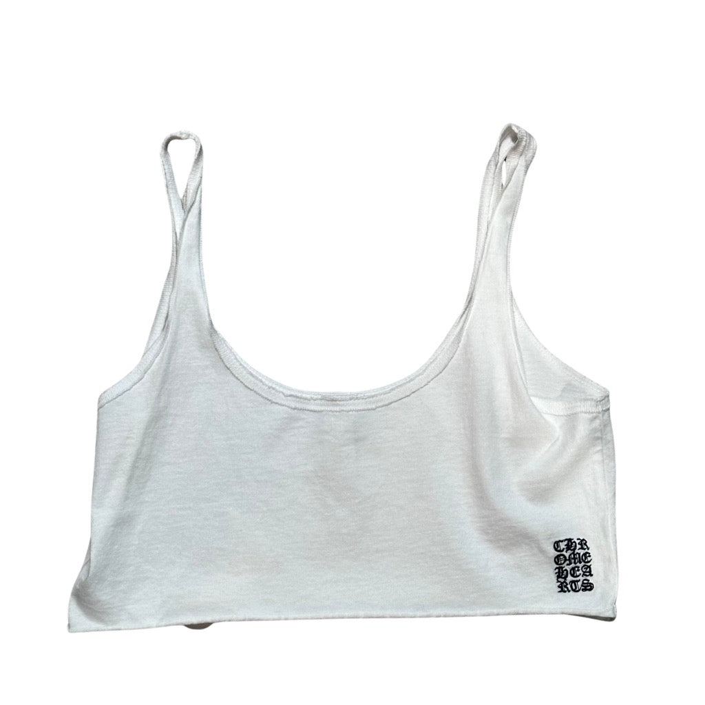 CHROME HEARTS WOMEN CROP TANK WHITE