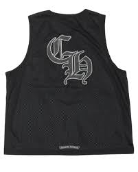 CHROME HEARTS MESH JERSEY BLACK BASKETBALL