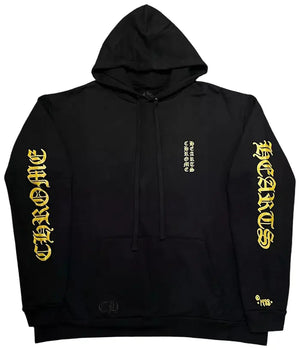 Chrome Hearts 1988 Hoodie Gold Glitter 'Black/Gold'