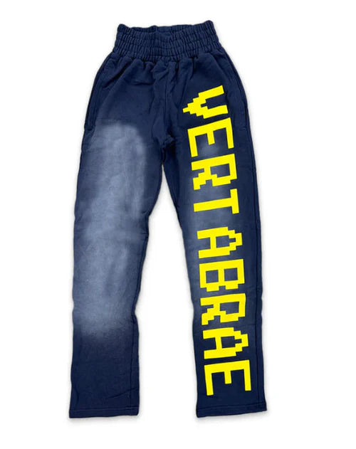 VERTABRAE SWEATPANTS NAVY YELLOW