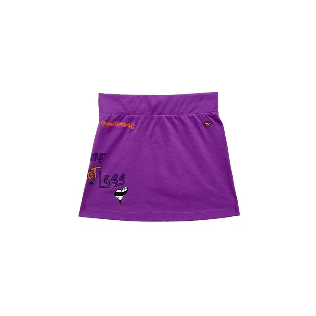 Chrome Hearts Matty Boy PURRELLE Graffiti Skirt Purple